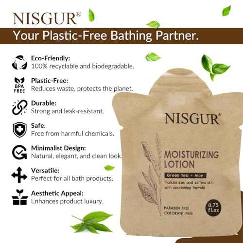Travel Size Body Wash Bulk 0.75 oz 200 Pack Eco Hotel Bath Gel Kraft Paper Pouch Travel Shower Gel Aloe and Green Tea Extract Infused Hotel Supplies and Toiletries for Guest