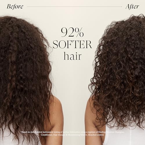 L'ANZA Healing Moisture Mist Leave-In Conditioner Spray, Hydrating Mist, Detangles, Softens, UV & Heat Protection, Adds Shine, Fights Humidity, Color Safe, Strengthening Care, Sulfate Free (6.8 Fl Oz)