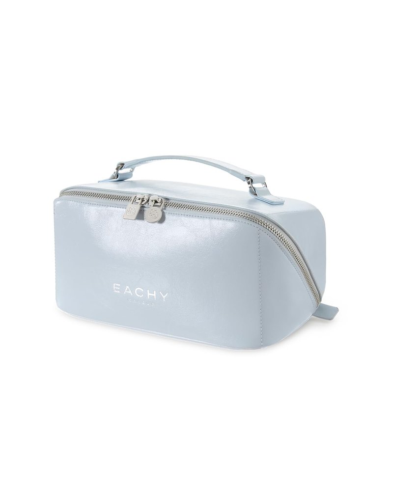 EACHY Travel Makeup Bag, Large Capacity Cosmetic Pouch with Zipper, Waterproof Toiletry bag for Women