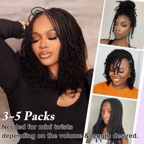 Afro Kinky-Curly Human Hair Bulk for Twist 18 Inch 100g Bulk Human Braiding Hair For Mini Twists Hair Micro Locs Extensions Dredlock Extensions