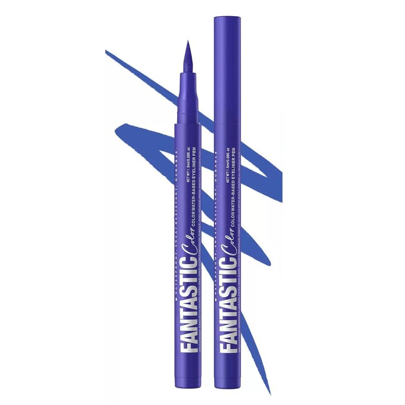 Blue Eyeliner Waterproof Retractable Eyeliner Pencil Long Lasting Smudge-proof Hypoallergenic (08# Blue)