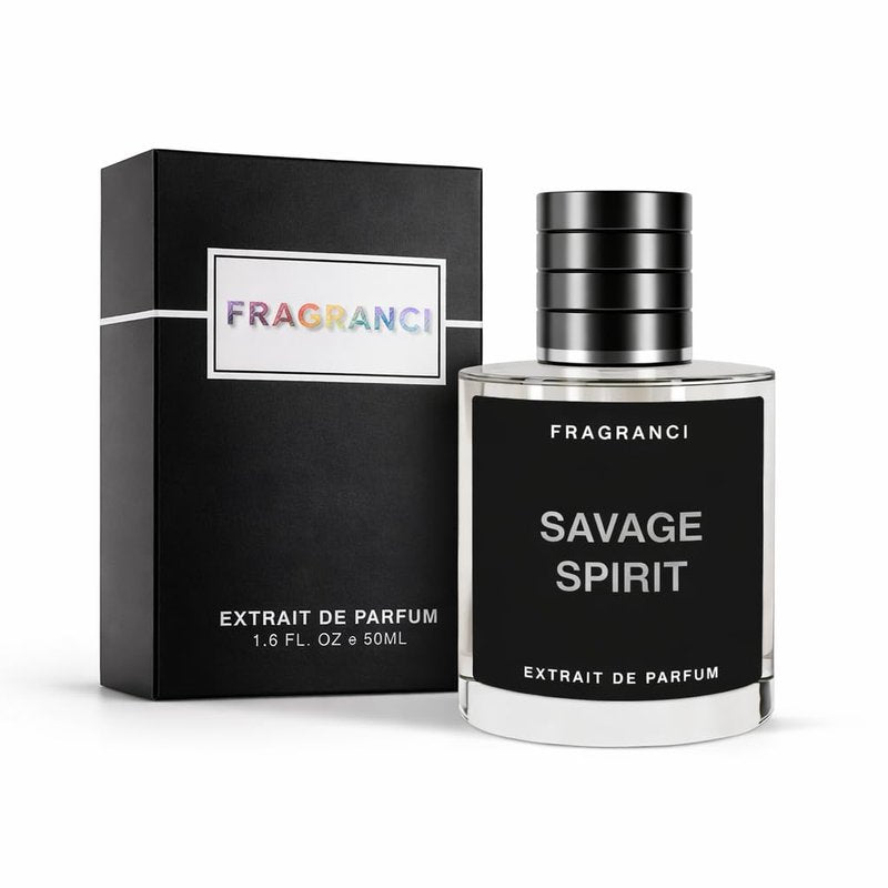 Savage Spirit Perfume for Men - Extrait de Parfum with Fresh Spicy & Amber Notes | Vegan Formula - 50ml