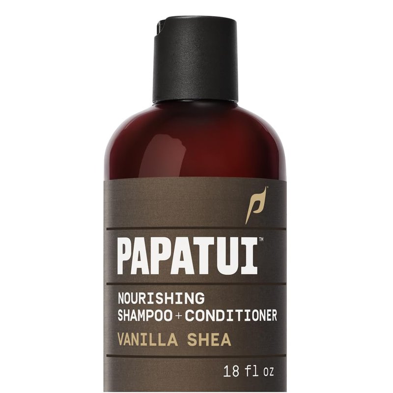 PAPATUI by Dwayne Johnson 2-in-1 Nourishing Shampoo & Conditioner for Men - Sulfate-Free Vanilla Shea | 18 oz