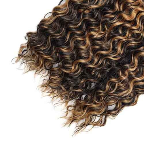 BilltiiWW Ombre P1B27 With Highlights Curly Bundles Natural Blonde Kinky Curly Bundles two tone Brazilian Human Hair Soft and Silky for Black Women 18 20 22 Inch