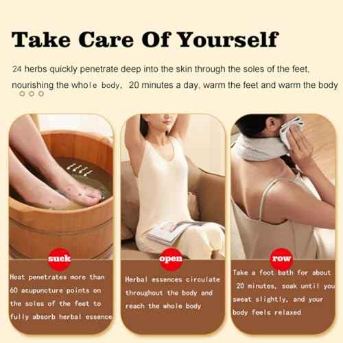 30 Pack Herbal Foot Soak Bags -Natural Ginger Mugwort Foot Detox Soak ,Body care herbal package Soothes Tired ,Chinese Herbal Foot Bath Spa Gift for Men & Womenäõõ®ßæ˩ñé?øÜÊÅøÐ (32 Ounce (Pack of 1), 24)