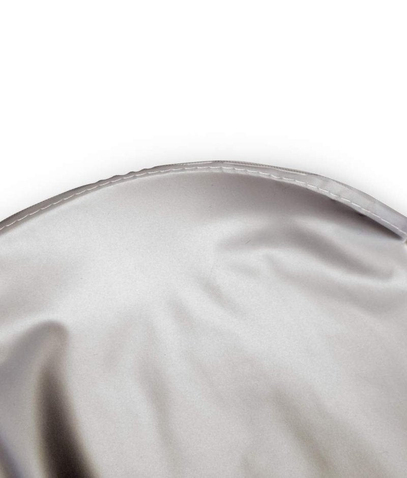 Betty Dain Jumbo Shampoo Cape, 45" W x 54" L, Waterproof and Stain-resistant Vinyl, Soft Nylon Neckband, Touch-and-close Fastener, Machine Washable, Silver