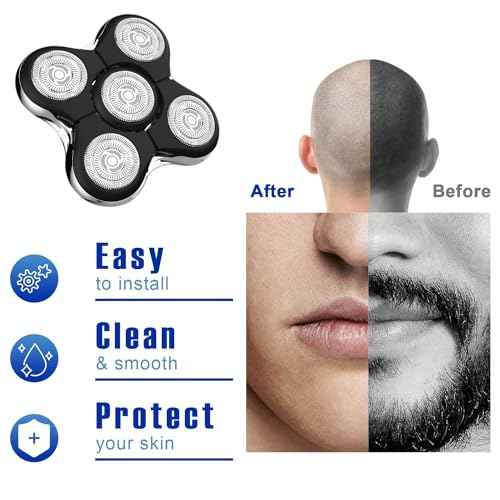 Pro Blades Shaver Replacement Head Compatible with Remington Balder Head Shaver Model XR7000,Stainless Steel Replacement Blades Precision Electric Shaving for Bald Men(1pack)