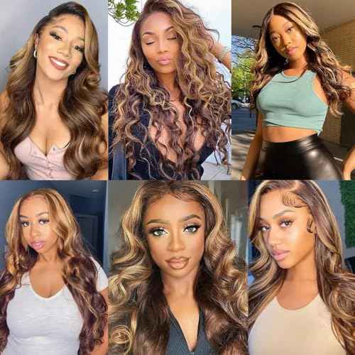 30 32 34 Inch Color 27 Bundles Human Hair Blonde Body Wave Bundle Highlight 3 Bundles Brazilian Virgin Hair Extensions