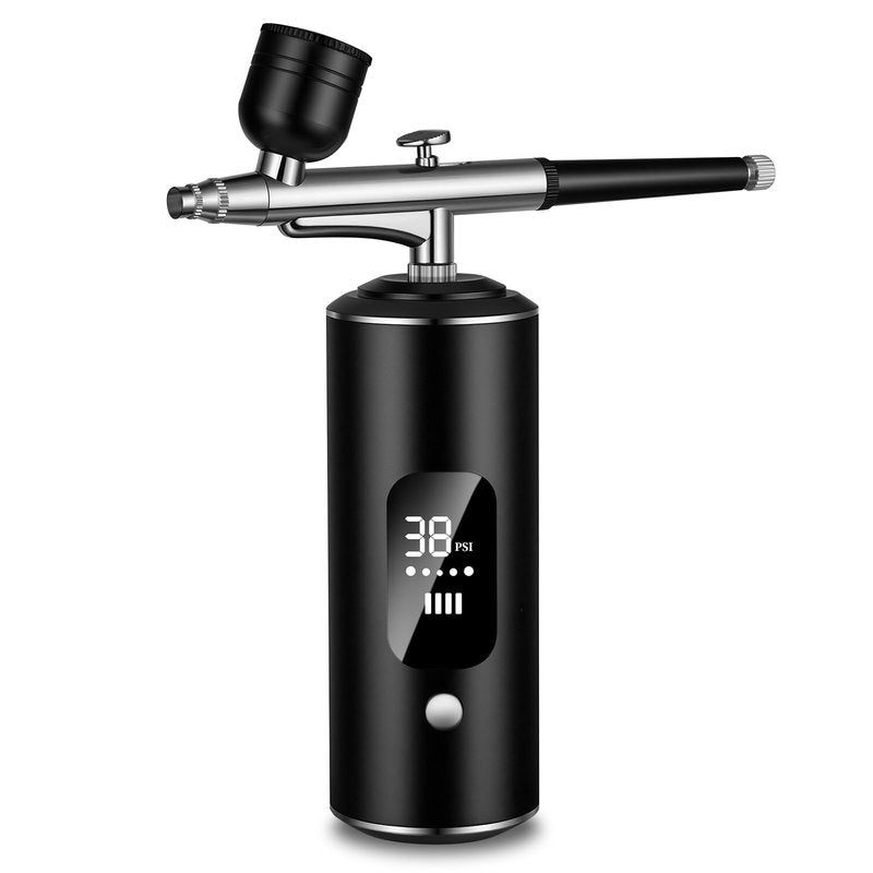 Airbrush Kit with Compressor - Nail Styler, 48PSI Screen Display Airbrush, Rechargeable Cordless Airbrush Machine for Manicure, Make-up, Painting, Cake Decoration