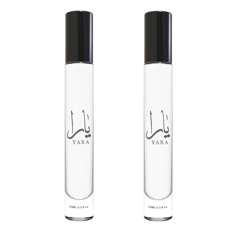 Equivalence Yaras White Perfume Spray for Women Original Scent - Amber Vanilla Edition Refreshing Summer Cologne Perfect for Travel - 2 Bottles 10ml Each - Convenient Size, Large Bottle Not Included