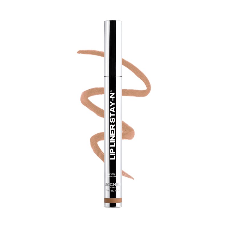 Sacheu Lip Liner STAY-N Peel Off Lip Stain — Long Lasting Waterproof Lip Tint with Hyaluronic Acid & Vitamin E — Transfer Proof Matte Finish, Vegan & Cruelty-Free (nOOHde)