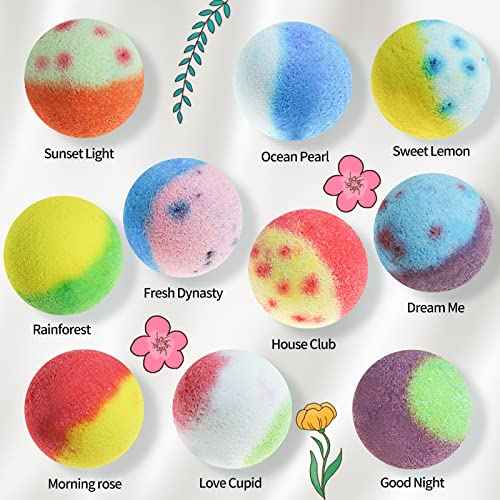 Bath Bombs Gift Set, 10 Organic Bubble Bombs, for Valentine¡¯s Day, Christmas