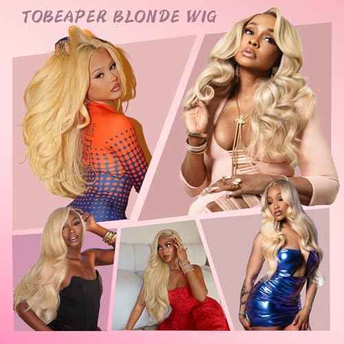 613 Lace Front Wig Human Hair 200 Density 13x6 HD Lace Front Wigs Human Hair Body Wave Blonde Wig Human Hair For Women 20 Inch Blonde 13x6 HD Lace Frontal Glueless Wigs Human Hair for Women