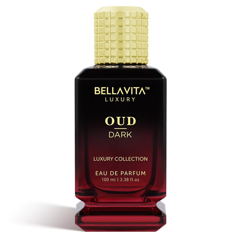 **Bellavita Dark Oud Eau de Parfum - Unisex Long-Lasting Fragrance | 100 ml (3.4 fl. oz.) | Smoky Grapefruit & Vetiver Notes**