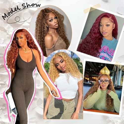 12A 3Bundles Human Hair 14 16 18 lnch Deep Wave Bundles Human Hair 100% Unprocessed Virgin Deep Curly Bundles Extensions Natural Black