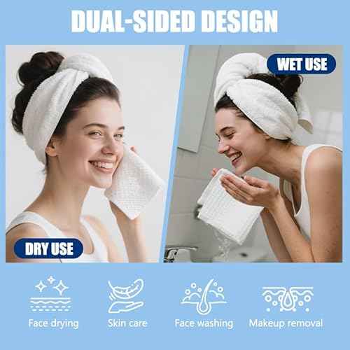 Disposable Face Towels 10"¡¿12" Makeup Remover and Clean Soft and Thick Dry Wipes Facial Tissue XL Towelettes 50 Count