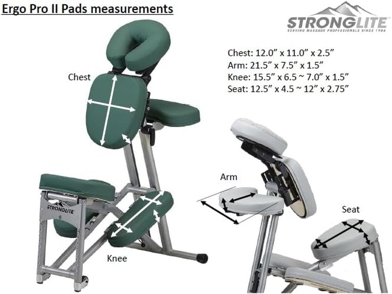 Portable Massage Chair - Ultra-Strong, Lightweight & Foldable Spa Chair with Wheels | Sapphire, 600lbs Capacity
