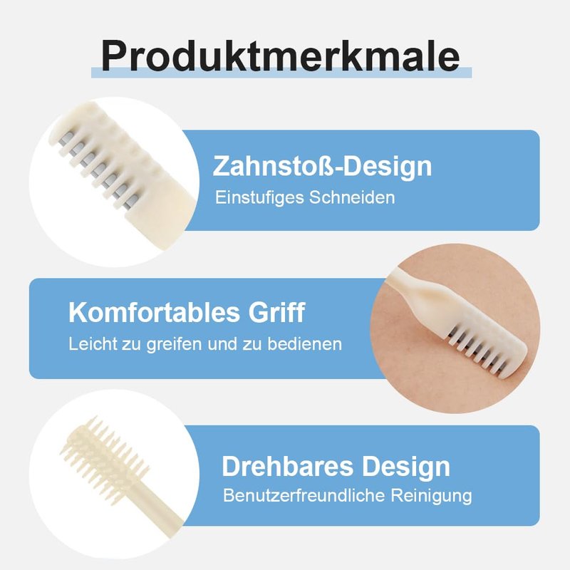 2-in-1 Nasal Hair Cutter, 2026 New Manual 360° Rotating Nostril Hair Removal Tool with Storage Box, Nose Hair Trimmer Travel Essentials for Women and Men (Beige, 3)