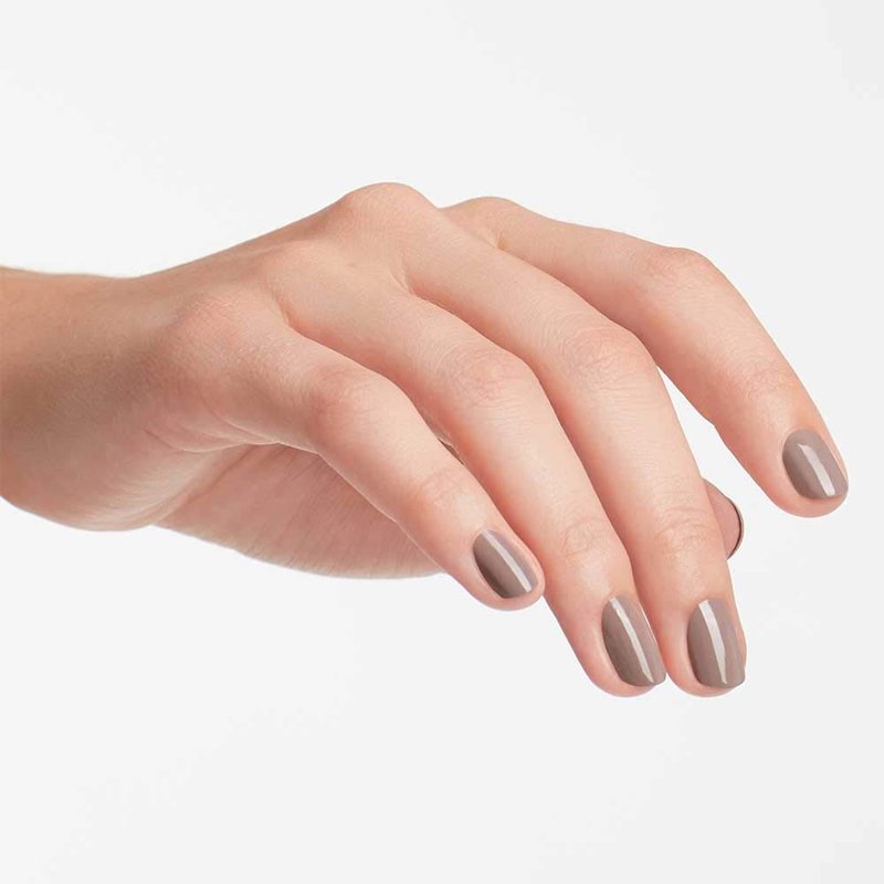 OPI Nail Lacquer Berlin There Done That | Opaque Dark Brown Crème Chip Resistant Nail Polish | Fast Drying, Streak Free