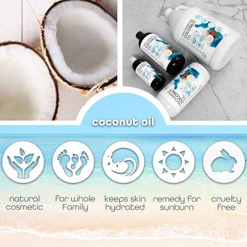 Fractionated Coconut Oil for Massage Cold Pressed Best Carrier for Essential Oils Mixing for Women Dry Skin Moisturizer for Body and Hair 1 Gallon Bottle Bulk Size