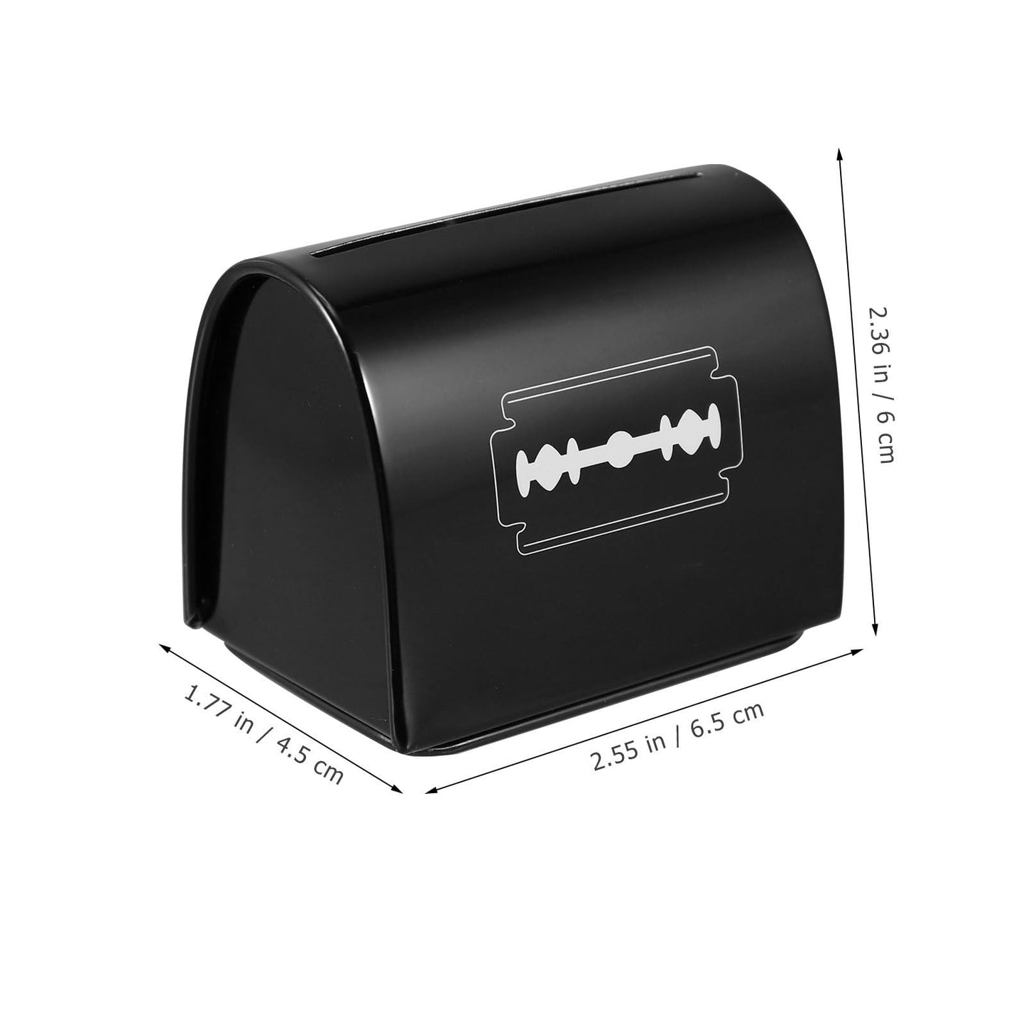 Uonlytech 2pcs Blade Storage Box Blades Dispenser Case Safe Storage Bank for Blades Safety Disposable Razors for Men Blades Disposal Collect Container Water Dispenser Household Travel Iron