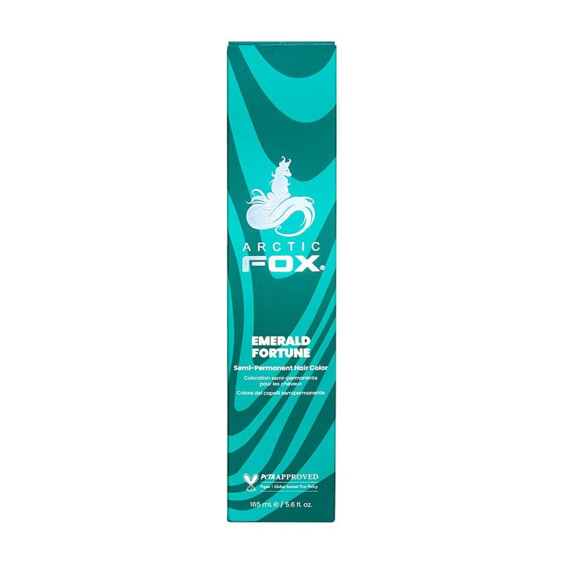 Arctic Fox Semi-Permanent Hair Dye - Emerald Fortune Teal Green | Vegan, Ammonia-Free, Hydrating Formula, 5.6 fl oz