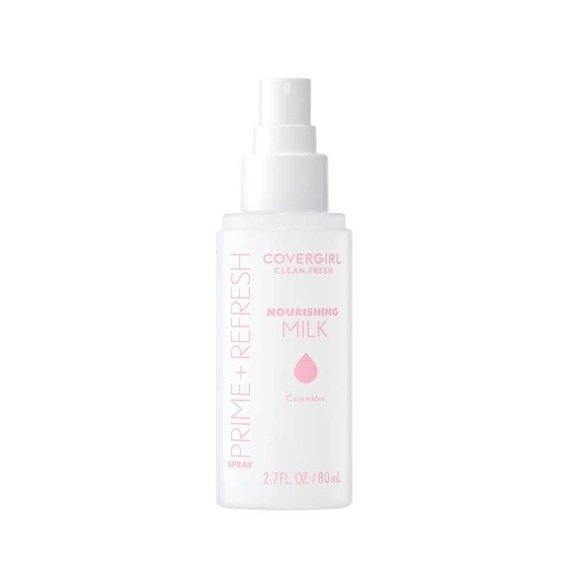 COVERGIRL Clean Fresh Nourishing Milk Spray - 100, Plumping, Moisturizing Face Mist, Dewy Finish, Vegan Formula