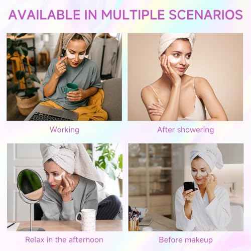 Under Eye Patches, Instant Firm Eye Patches Temporary, Collagen Peptide Firming Eye Mask for Under Eye Bags and Wrinkles Filler Improve Wrinkles Dark Circles Fine Lines for Women Men, 10 pair