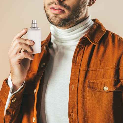 Tessco for you 12 Pcs 50ml / 1.7 Ounces Frosted Glass Bottle Perfume Atomizer Refillable Spray Empty Perfume Dispenser Fine Mist Atomizer Cosmetic Container for Travel Men Women(Silver Gray)