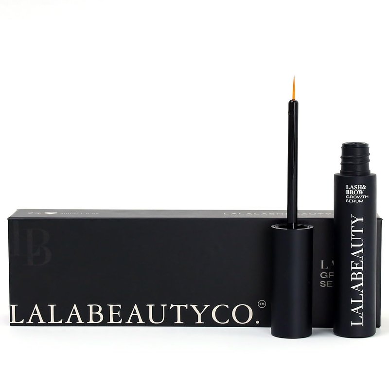 LalaBeautyCo Lash Growth Serum - Longer, Thicker, Fuller Lashes | Peptide & Biotin Formula, Ophthalmologist Tested