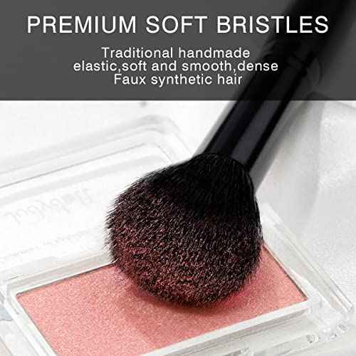 Vander Make up Brush Set, 32Pcs Professional Premium Synthetic Brochas Para Maquillaje, Foundation Powder Concealers Eyeshadow Eyeliner Brush Travel make up brushes set (Black)