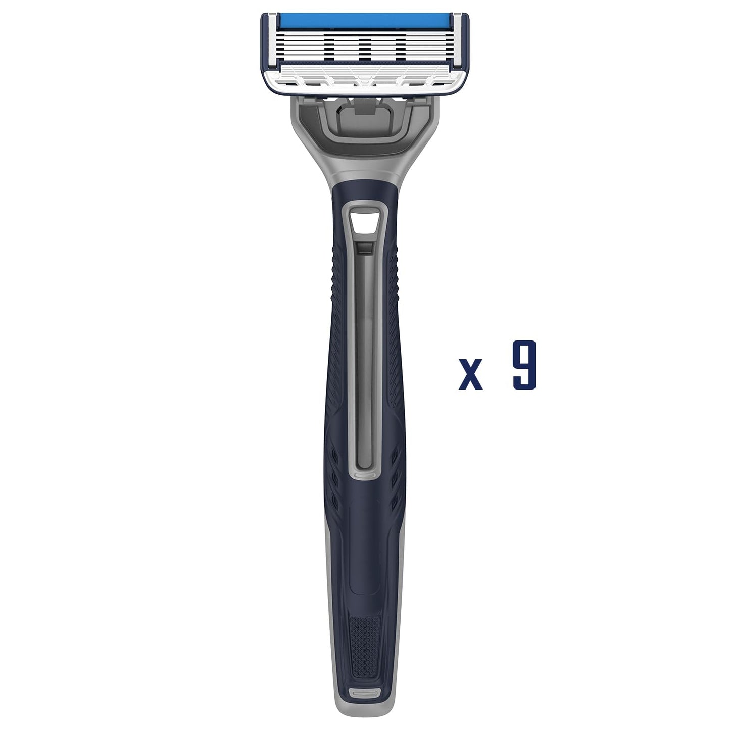 Barbasol Ultra 6 Plus Value Pack | Premium 6-Blade Disposable Razors | Disposable Shaving Razor Bundle | Close Shave Technology, UltraTrimmer 7th Blade, Pivoting Head (3 Packs / 9 Total Razors)