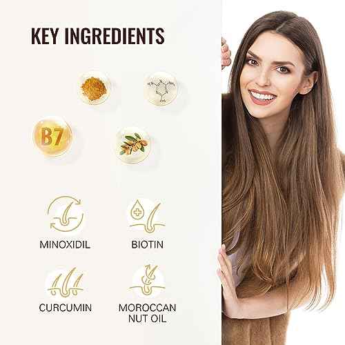 5% Minoxidil for Men & Women, Advanced Formula Hair Regrowth Spray and Topical Solution for Thinning Hair and Beard, Long-Lasting Results
