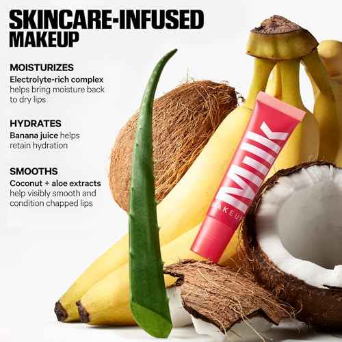 Milk Makeup Balmade Electrolyte Lip Balm ? Hydrating, Sheer Gloss Nourishes + Replenishes Moisture ? Clean, Vegan Formula with High-Shine Finish