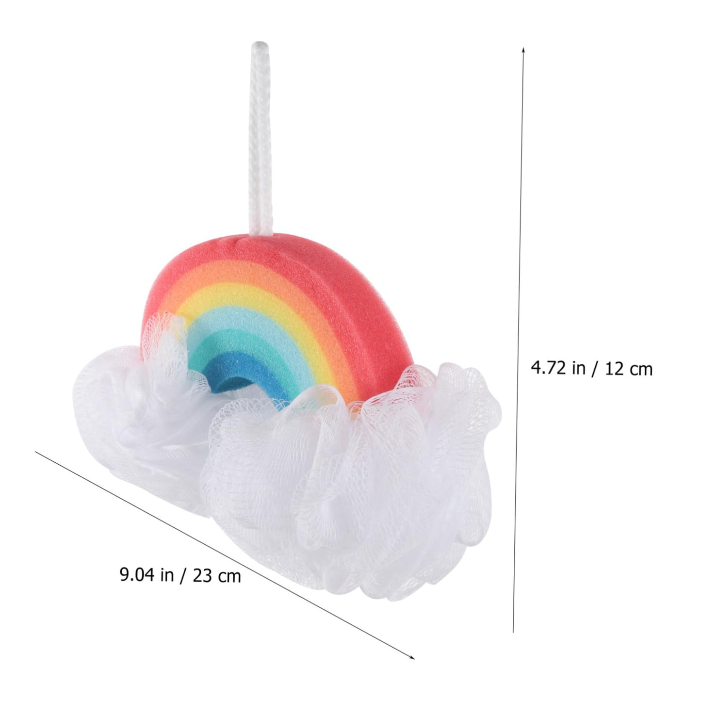 SOESFOUFU 2pcs Rainbow Bath Sponge Baby Towels and washcloths net Bath Sponge sponges for Washing The face Shower Sponge loofah Newborn Bath tub Kids Bath Scrubbers Washing Ball Toddler Miss