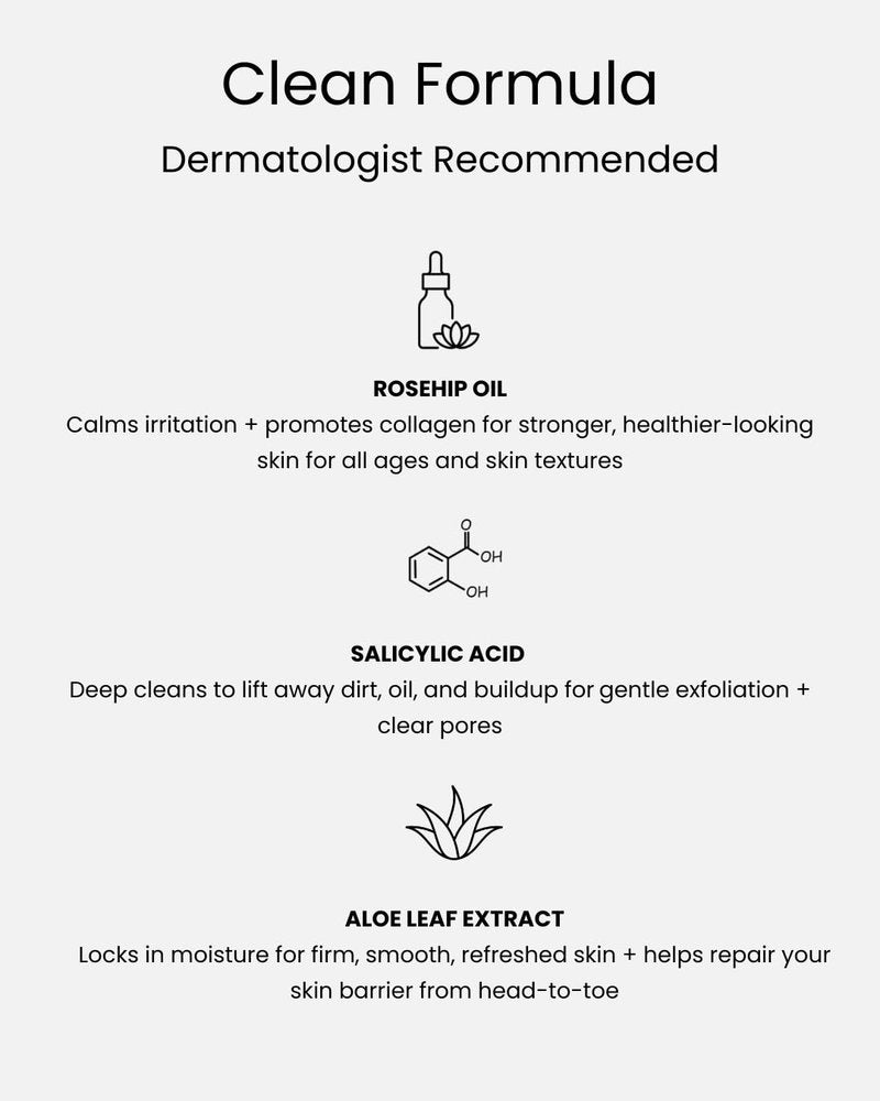 Falcon Personal Care Hair Face Body Wash | 3-in-1 Hydrating Formula, Honeysuckle Vetiver, Salicylic Acid, Paraben & Sulfate Free, Gentle for All Skin Types, 16 fl oz