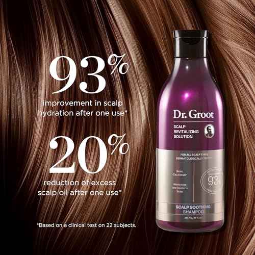 Dr. Groot Scalp Soothing Shampoo with Biotin, Centella, and Prebiotics - Moisturizing Kbeauty Solution for Dry Scalp, Korean Hair Care, Scalp Revitalizing Shampoo