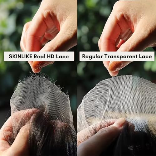 2x6 Kim K Water Wave SKINLIKE Real HD Lace Closure Only Single Knot Human Hair 12A Brazilian Virgin Human Hair Wet n Wavy 0.09mm Ultra-thin Invisible HD Swiss Lace Closure Pre Plucked Curly 12In