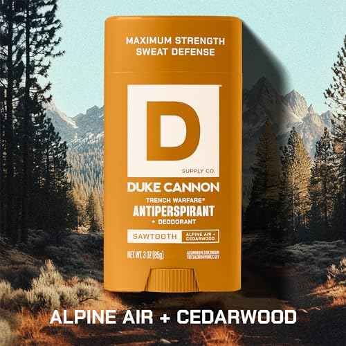 Duke Cannon Supply Co. Anti-Perspirant Deodorant for Men 3 oz. Sawtooth, 2 Pack - Unique Masculine Scent, Odor Control & Soothe Skin
