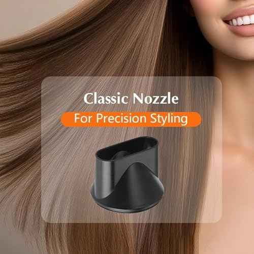 Hair Dryer, 1600W Small Foldable Hair Blow Dryer, Fast Drying Compact Hair Dryer, Black