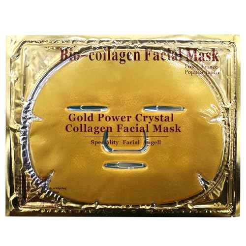 15PCS Collagen Facial Masks - Skin Care Hydrating Face Sheet Mask with Hyaluronic Acid & Hydrolyzed Collagen Mask for Deeply Moisturizing & Anti Wrinkles & Refreshing Skin,24K Gold