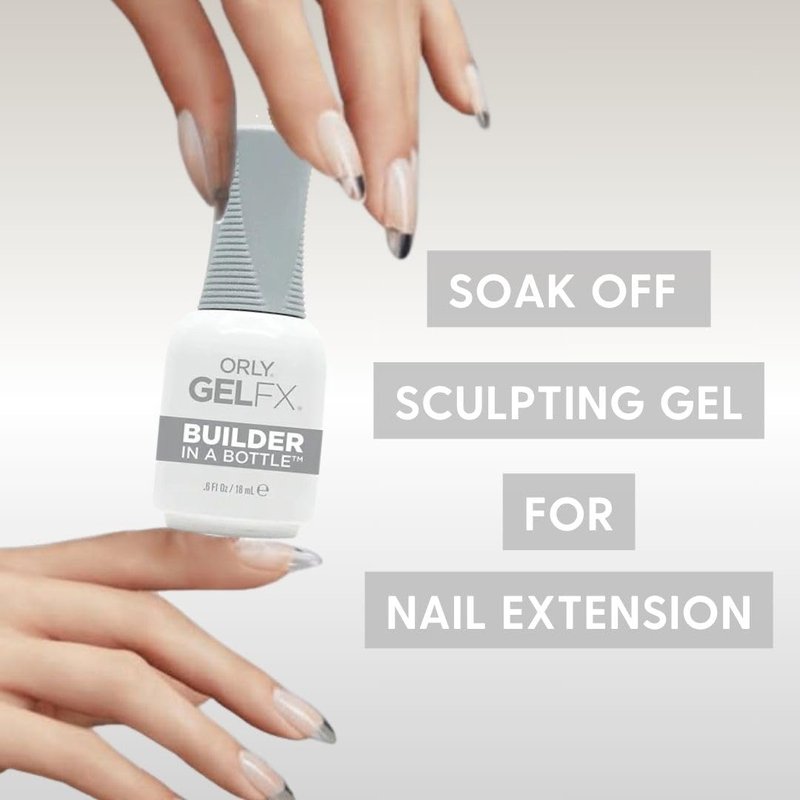 Orly Builder In A Bottle - Soak-Off Sculpting Gel For Quick Nail Extensions & Repairs | Long-Lasting 18ml