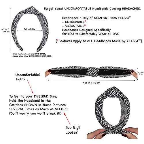 Women's Headbands: Brown Velvet Chic Knotted Top Knot, Trendy Fashion Designer Head Band