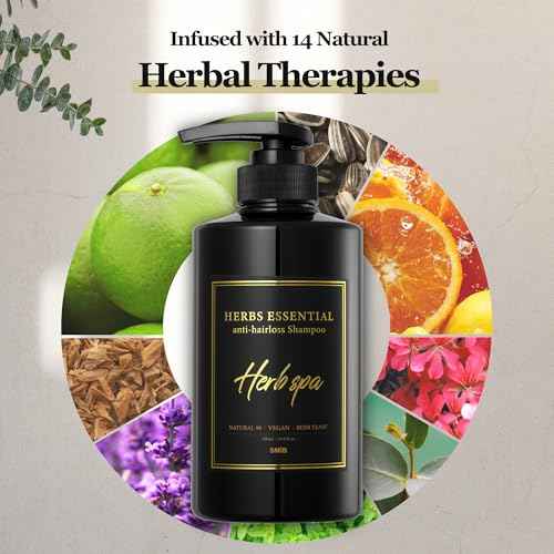 SMIB Herbs Essential Shampoo for Hair Health ? Supports Scalp Cleansing & Nourishment, Strengthens Roots, Hypoallergenic (16.9 fl oz)