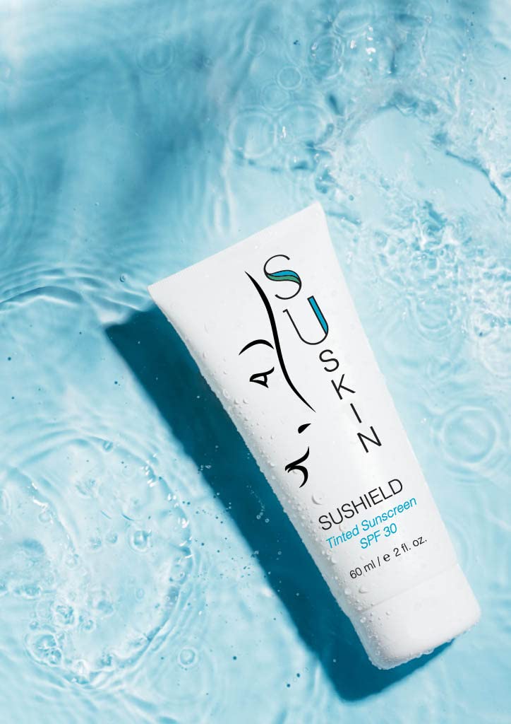 Su-Skin Tinted Mineral SPF Moisturizer for Face, SuShield 30 SPF, All Natural Care with UVA/UVB Protection