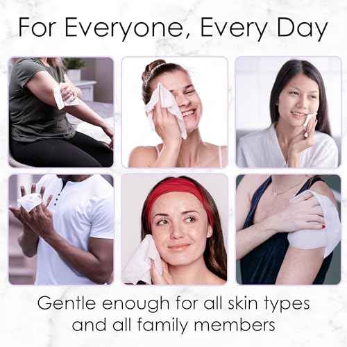 BeautyFrizz Lavender Face Wipes - 240 pcs - Gentle Makeup Remover Wipes for Women - Facial Cleansing Wipe with Aloe, Castor, Vitamin A and E - Extra Soft - Moisturizing
