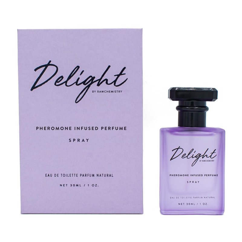 RawChemistry Delight Pheromone Infused Perfume for Women – Women's Perfume Infused with Pheromones – Delight by Raw Chemistry Spray with Feromonas – Fragrance con Feromonas para Mujer