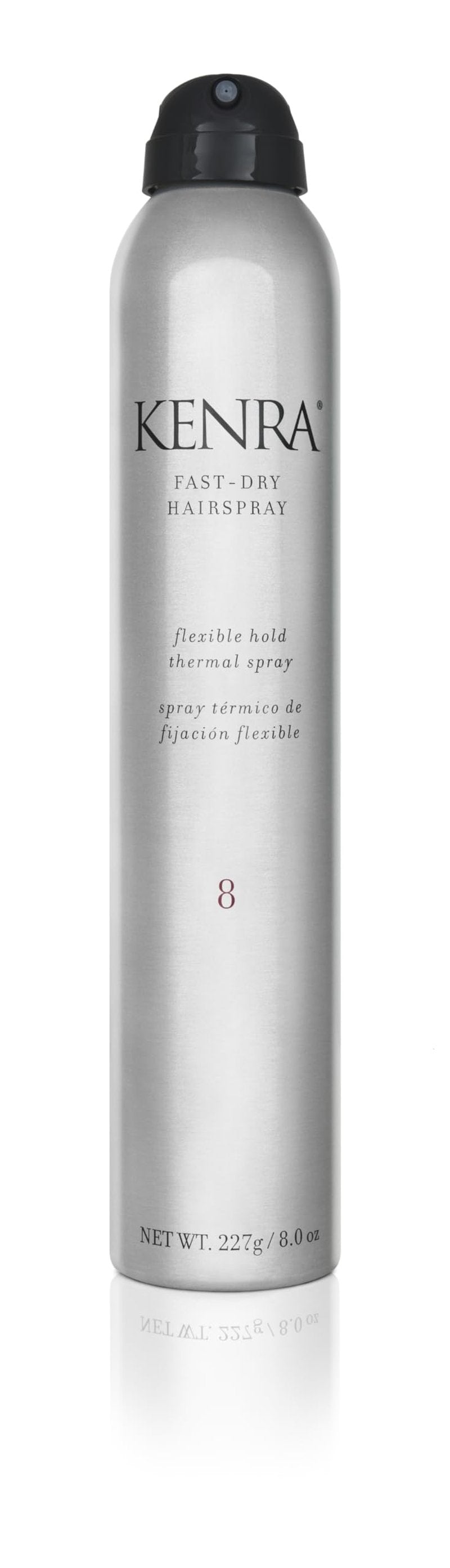 Kenra Professional Fast Dry Hairspray 8 | Flexible Hold Thermal Spray | Multifunctional Spray, Ideal For Both Styling & Finishing | Lightweight, Instant Control | All Hair Types | 8 oz