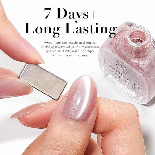 AZUREBEAUTY Pink Nail Polish Fast Drying Natural Shine Nail Lacquer Fingernail Polish Cuticle Trimmer, Cuticle Pusher