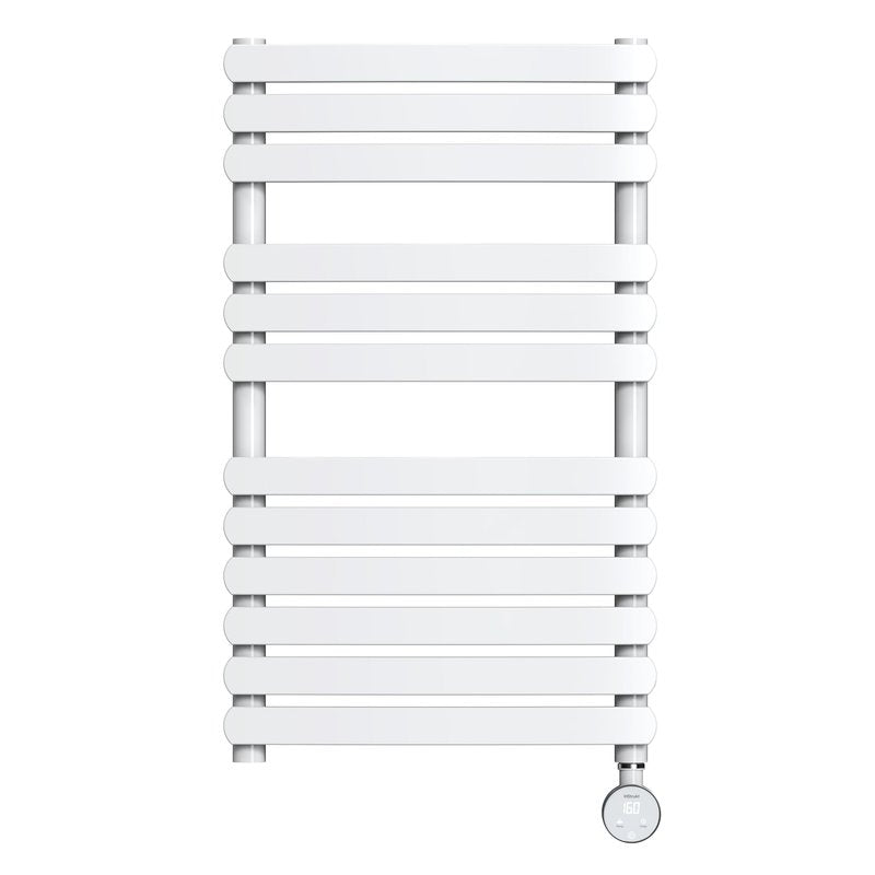 HStrukt Towel Warmer, Large Size Heated Towel Rack with Built-in Timer and Temperature Control, Detachable Controller, Hardwired/Plug-in, White
